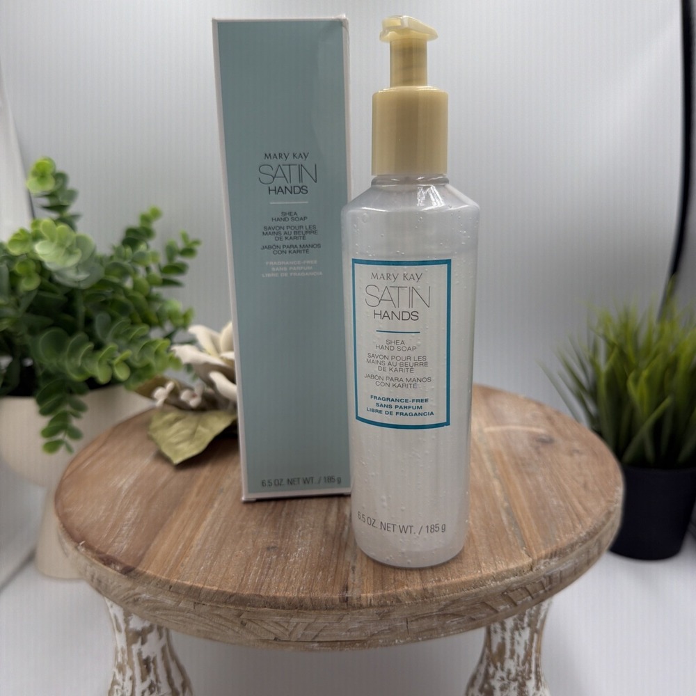 Mary Kay Satin Hands Shea Hand Soap Fragrance Free Hand Soap 6.5oz NIB